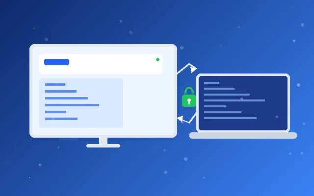 ToDesk 端到端加密远程连接示意图